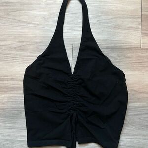 Black Halter Neck Top